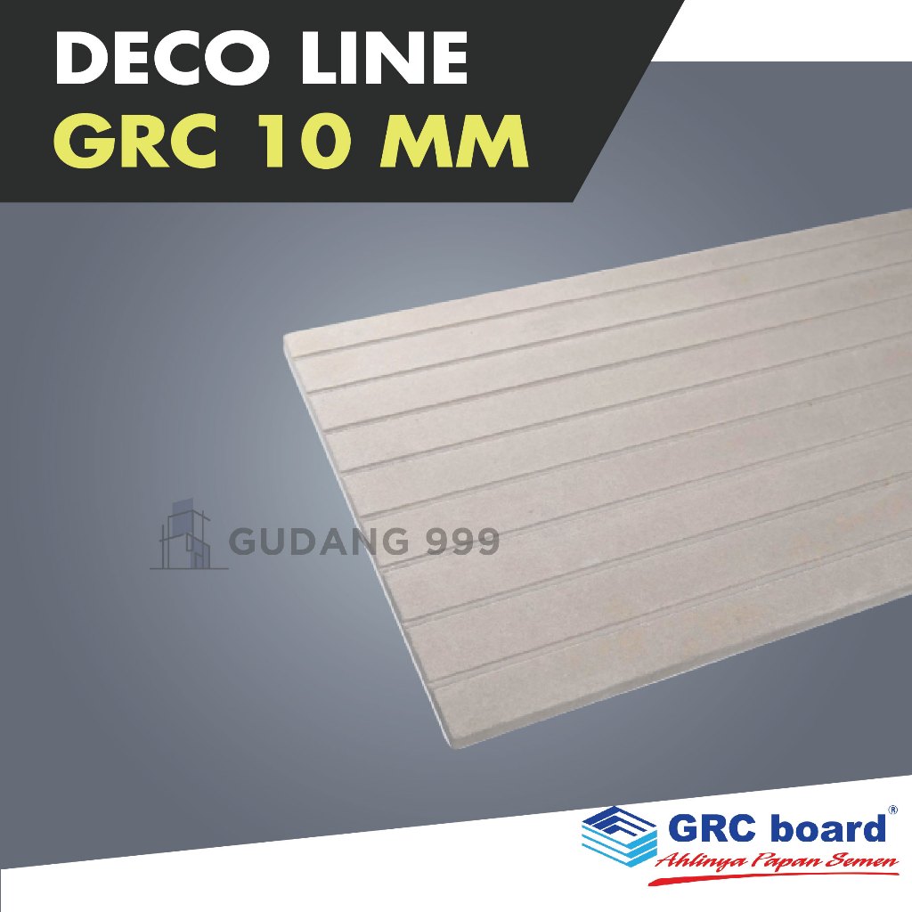 GRC deco line 10 mm / deco panel / panel board / deko line / 8 garis
