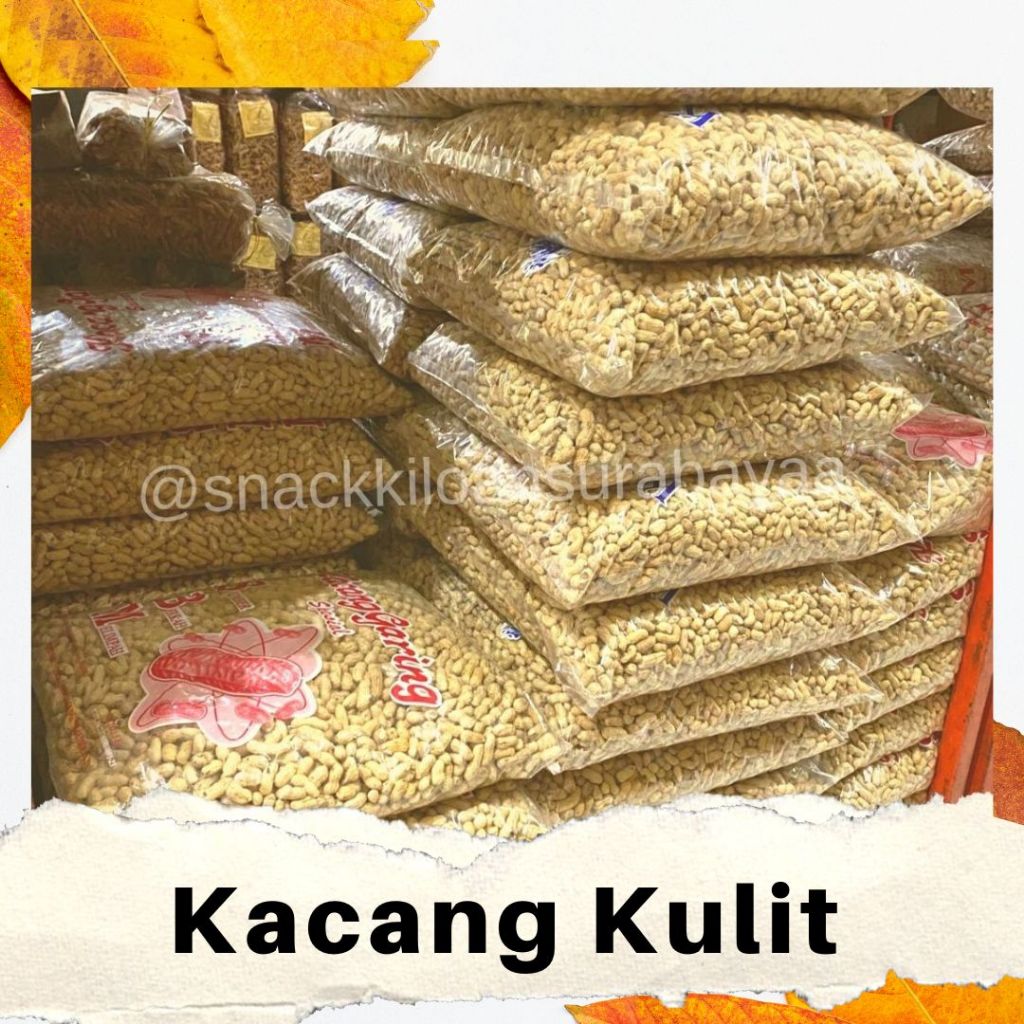 

Kacang Kulit 1 BALL ( 5KG )/ Kacang Kulit Asin Gurih/ Snack Kiloan Murah/ MAK E DOR