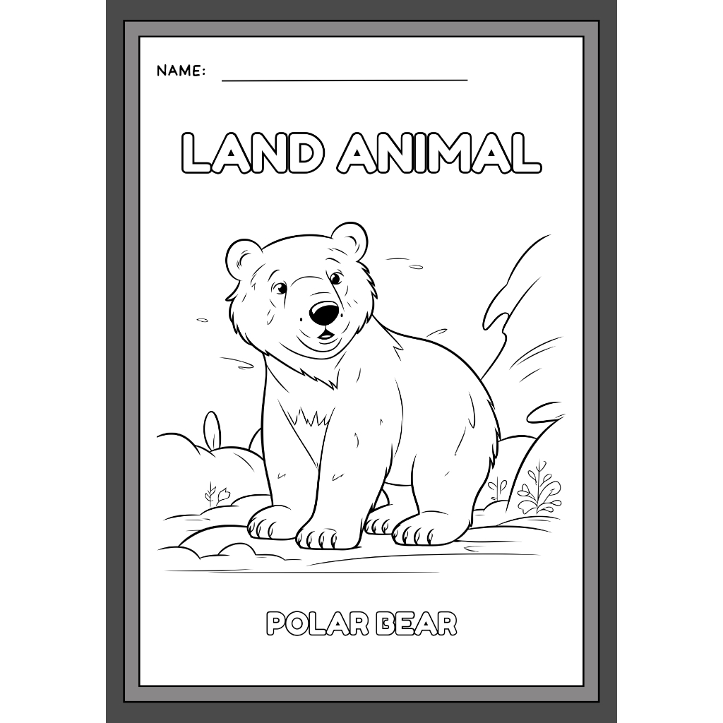 

Kertas Mewarnai Edukasi Anak Mewarnai Bear A4 Premium Paper