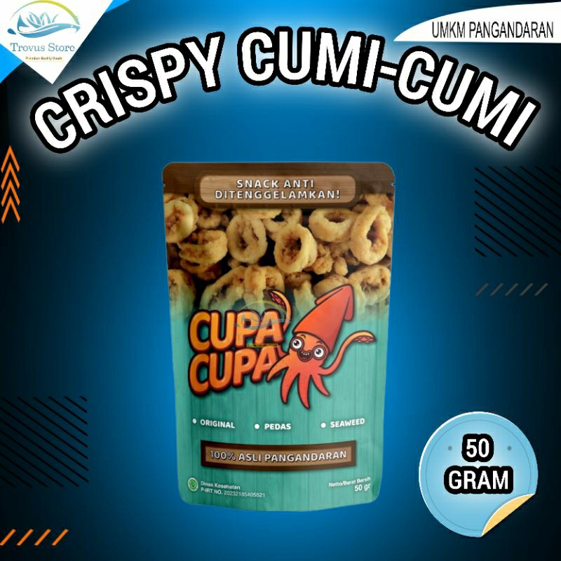 

Snack Crispy Cumi Gurih Renyah Makanan Ringan Cemilan Oleh-oleh Khas Pangandaran