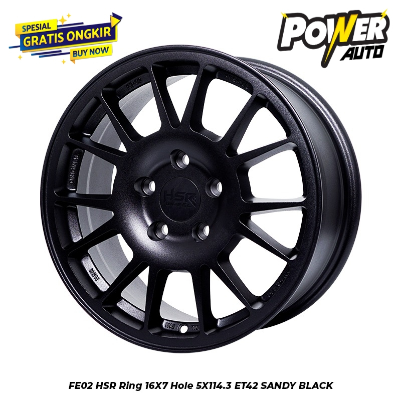 ring 16 velg mobil Ertiga Luxio Brv hsr wheel tipe fe02