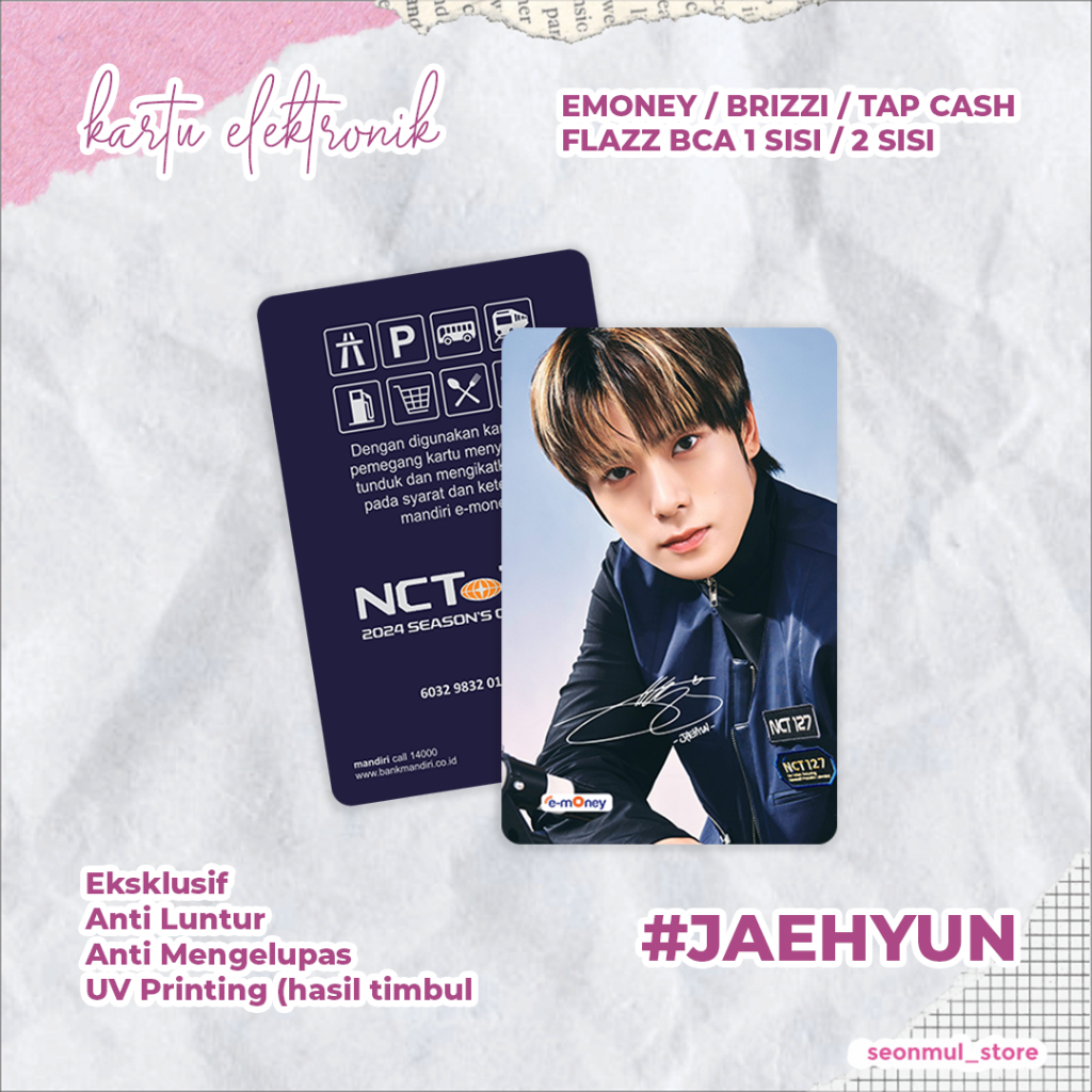 READY STOCK EMONEY JAEHYUN NCT 127 SEASON GREETING 2024 / NCT127 SG24 / SG 24 / TAPCASH / FLAZZ / BR