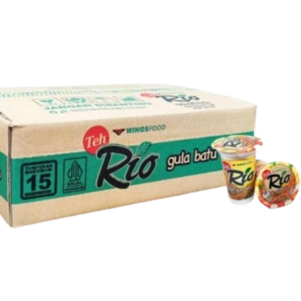 

(1 DUS ) Teh Rio Gula Batu Dus isi 24 x 180 ml