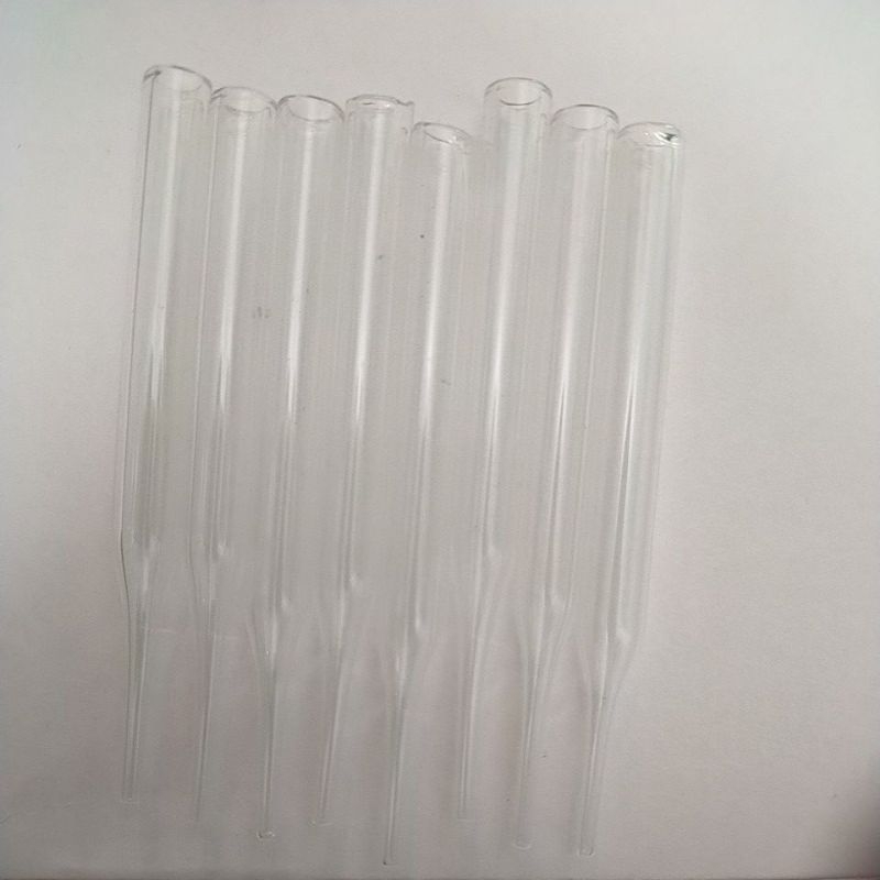 ISI 10PCS Pipet kaca only Od 7mm tebal 1mm panjang 7.5cm