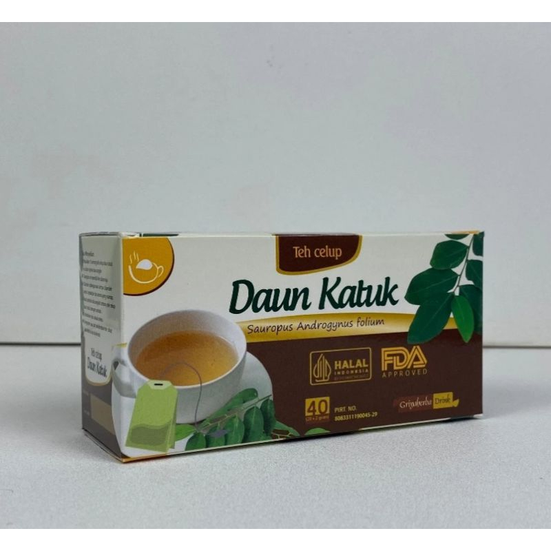 

obat herbal TEH DAUN KATUK ASLI HERBAL PELANCAR ASI ISI 20 KANTONG