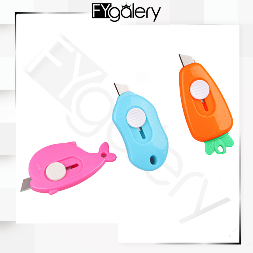 

FYGALERY HL0674 PISAU CUTTER MINI KARAKTER / PISAU KATER PACKING UNBOXING PAKET KECIL / PISAU PEMOTONG KERTAS MINI KANTOR ATK SEKOLAH TRAVEL PORTABLE KNIFE Y1981