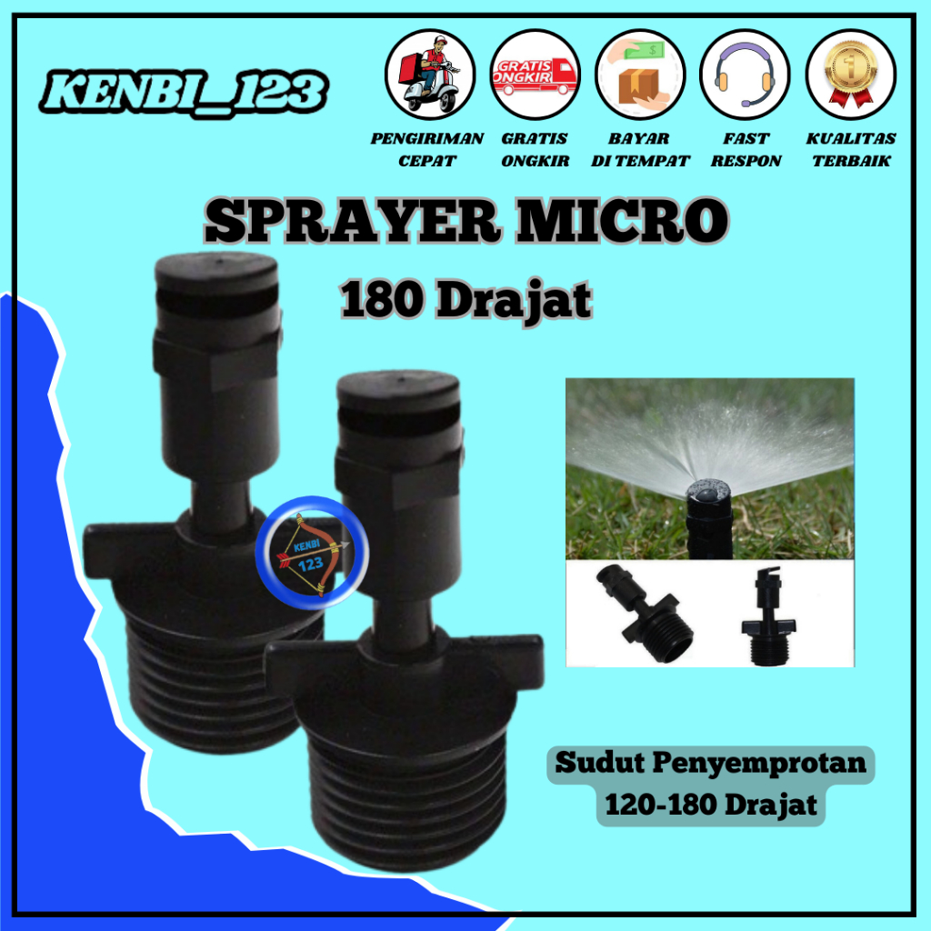 Sprinkler Pertanian Taman Kebun Sprayer Pertanian Taman Kebun ukuran 1/2 Inchi KENBI_123
