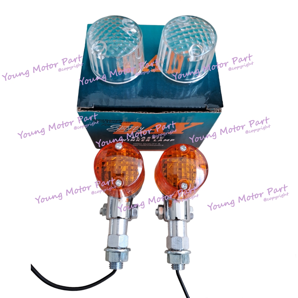 Lampu Sein Sen Riting Palu Bulat CB GL Mega Pro Tiger