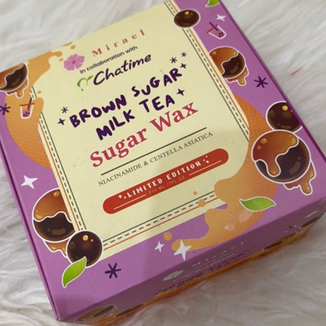 PROMO Mirael Brown Sugar Milk Tea Sugar Waxing Kit 210ml (Boba Wax)