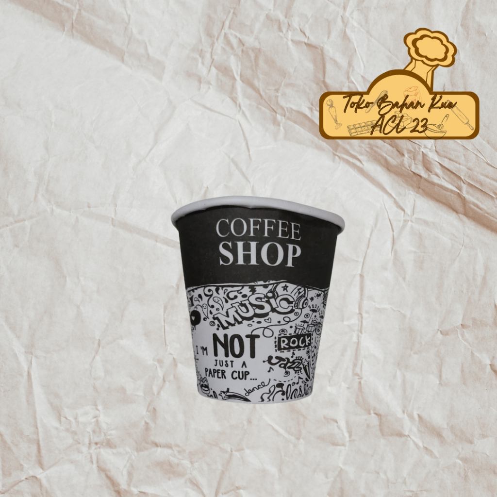 Hot Paper Cup/Paper Cup/Cup Paper/Cup Kopi/Coffee Cup/Cup Kertas Tahan Panas 8 Oz