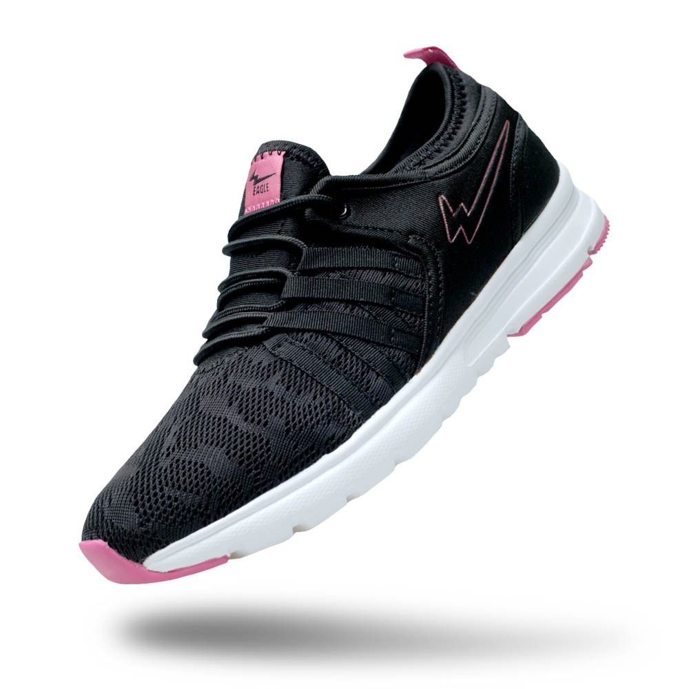 TERBATAS Sepatu Walk in Eagle Tiffany Black Fuschia Lifestyle Shoes Original Only