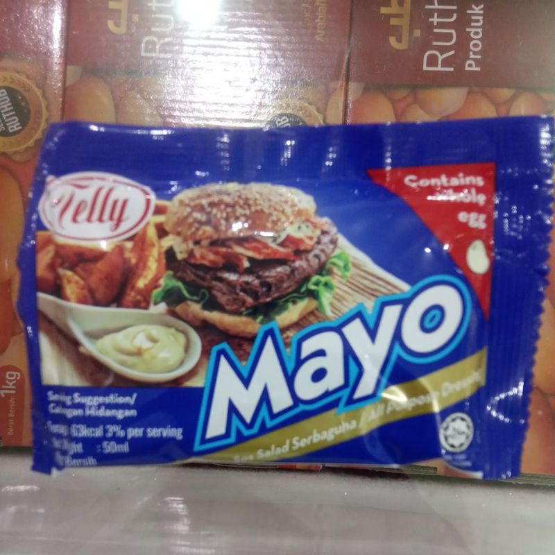

Telly mayo sos salad serbaguna berat bersih50ml