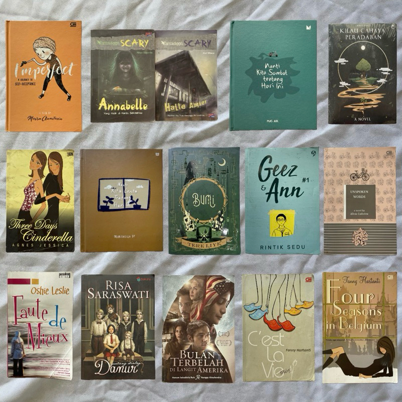 (3) PRELOVED | Novel Indonesia, Novel Paperback, Novel Hardcover