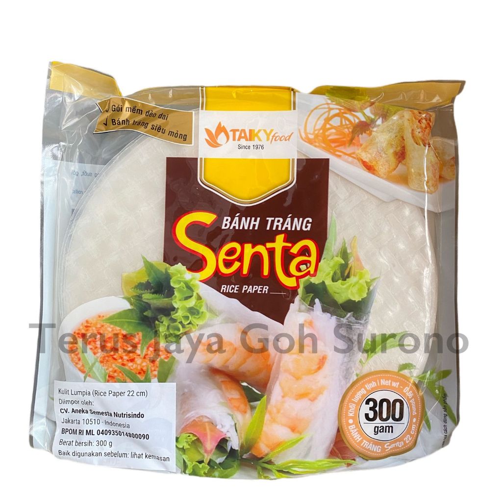 

Rice Paper Banh Trang Senta Kulit Lumpia 22cm 300gr