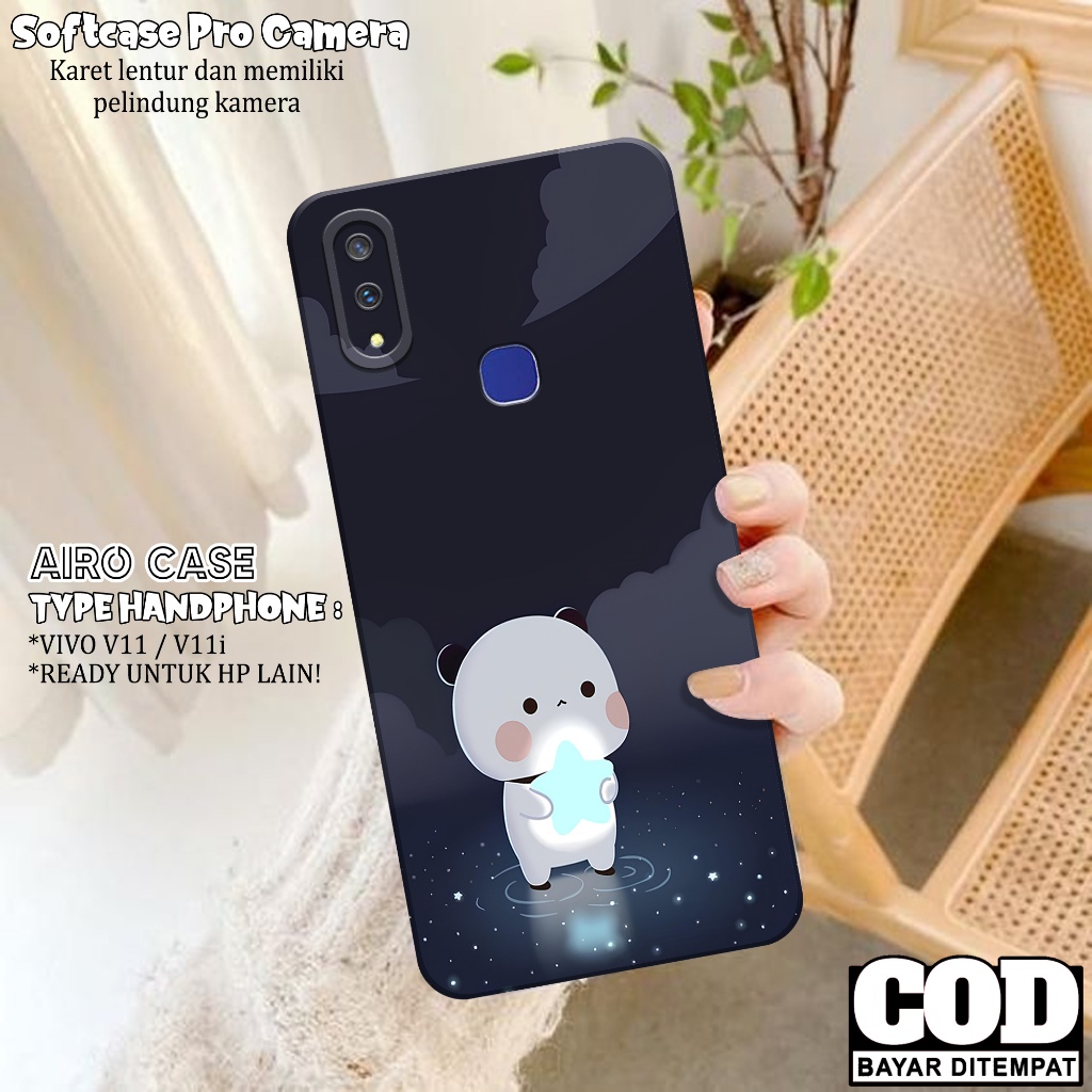 Case VIVO V11/V11i - Fashion Case KARTUN - Softcase VIVO V11/V11i - Silikon Pro Camera - Casing VIVO