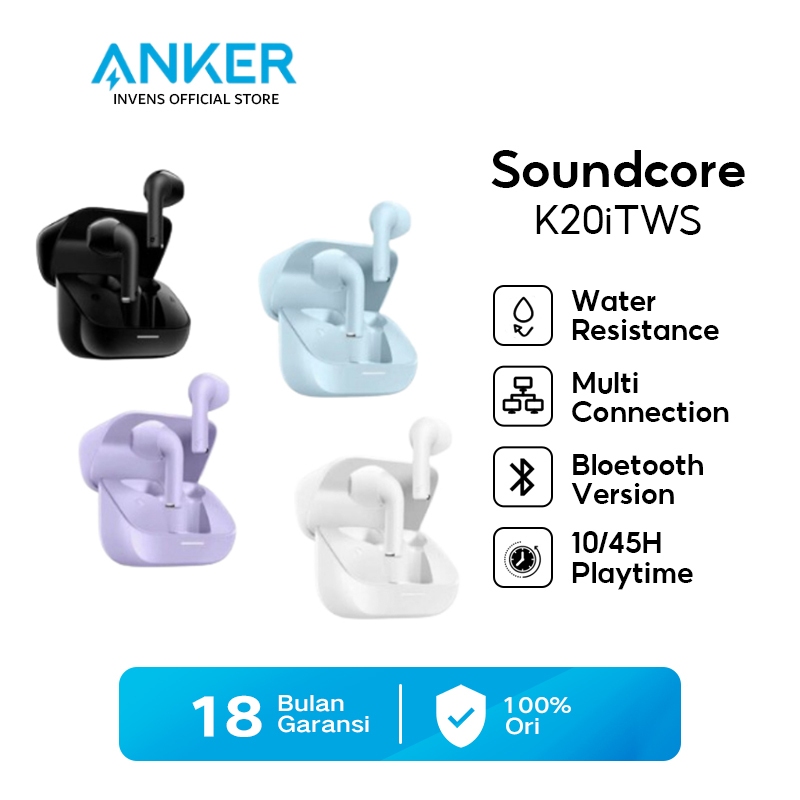 Official Anker Soundcore K20i TWS True Wireless In-Ear Earbuds Earphone