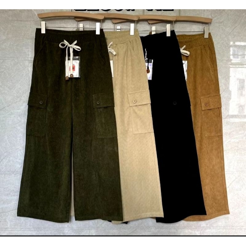 CELANA CARGO CORDUROY PANJANG CEWE COWO CELANA WANITA CELANA PRIA