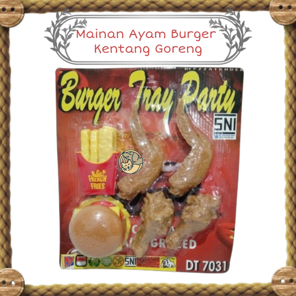Mainan Makanan ayam goreng fast food/ Mainan Anak Burger Kentang