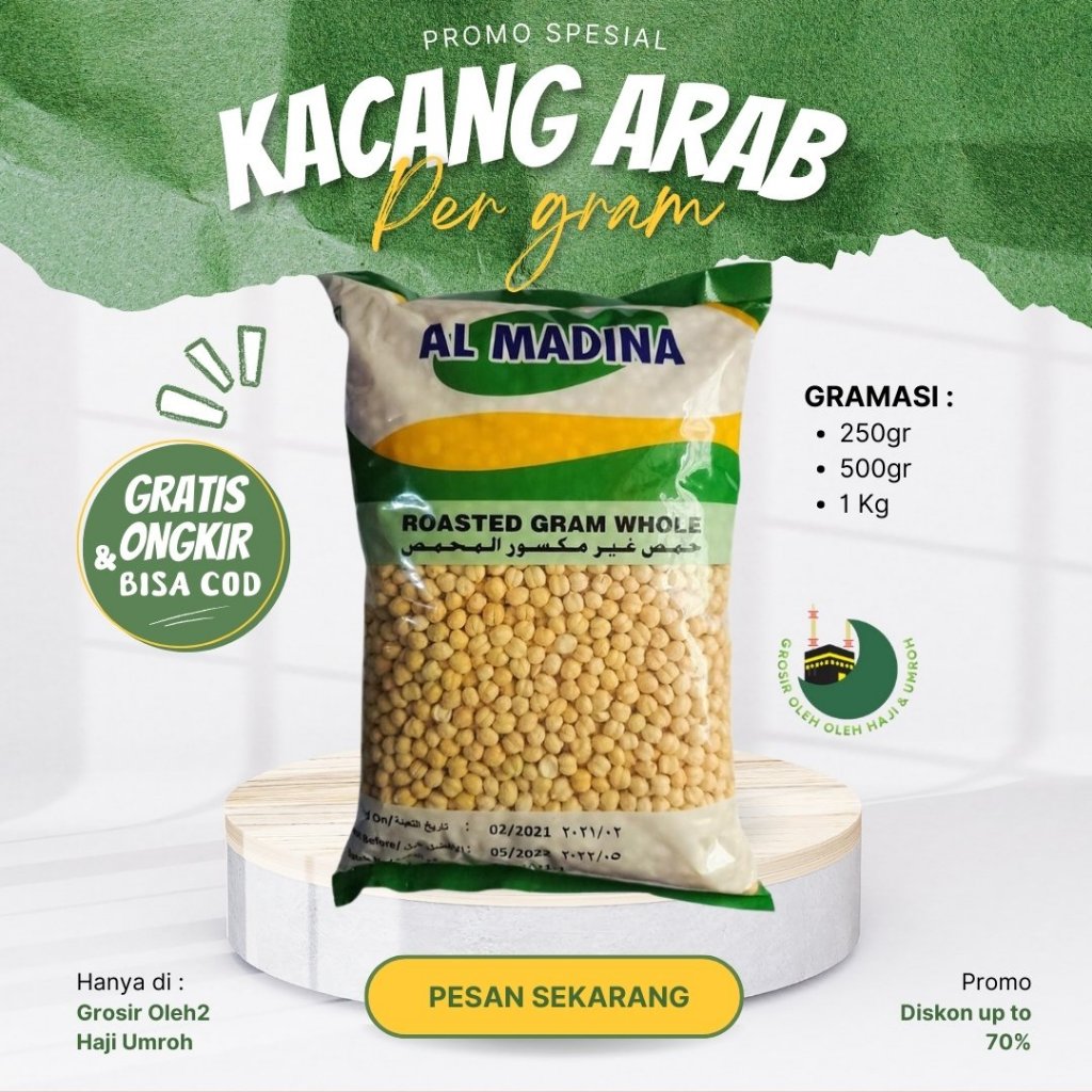 

Kacang Arab Kaya Nutrisi Oleh oleh Haji Umroh Bisa beli pergram