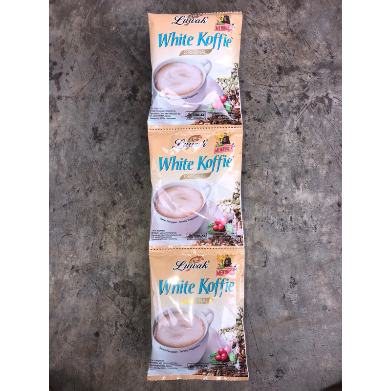 

Kopi Luak white coffe 1 renteng 10 sachet 20gr