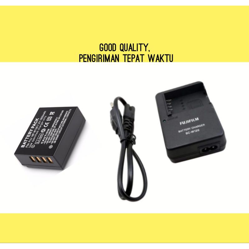 Paket Charger & Baterai Fujifilm XS10 XH1 XT1 XT2 XT3 casan batre battery carger