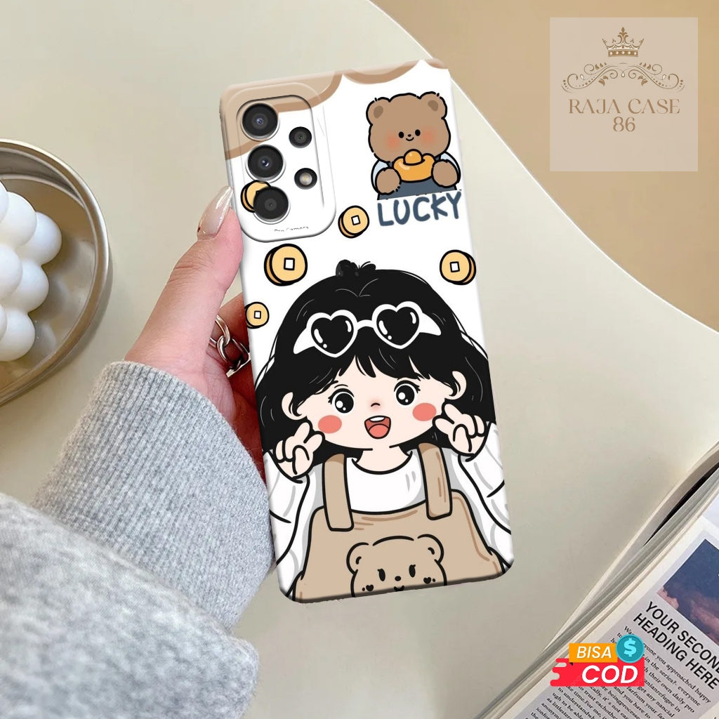 Case Samsung Galaxy A13 - Rajacase - casing Samsung A13 - Motif Softcace Cartoon - Pelindung handpho