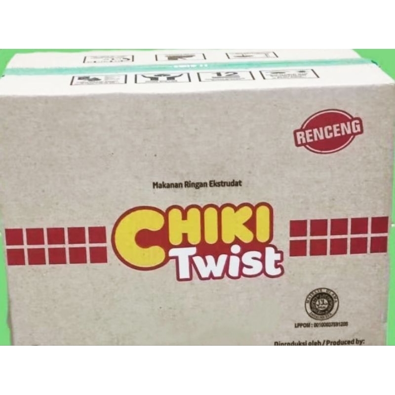 

[1 karton isi 60 pcs] Chiki Twist jagung bakar