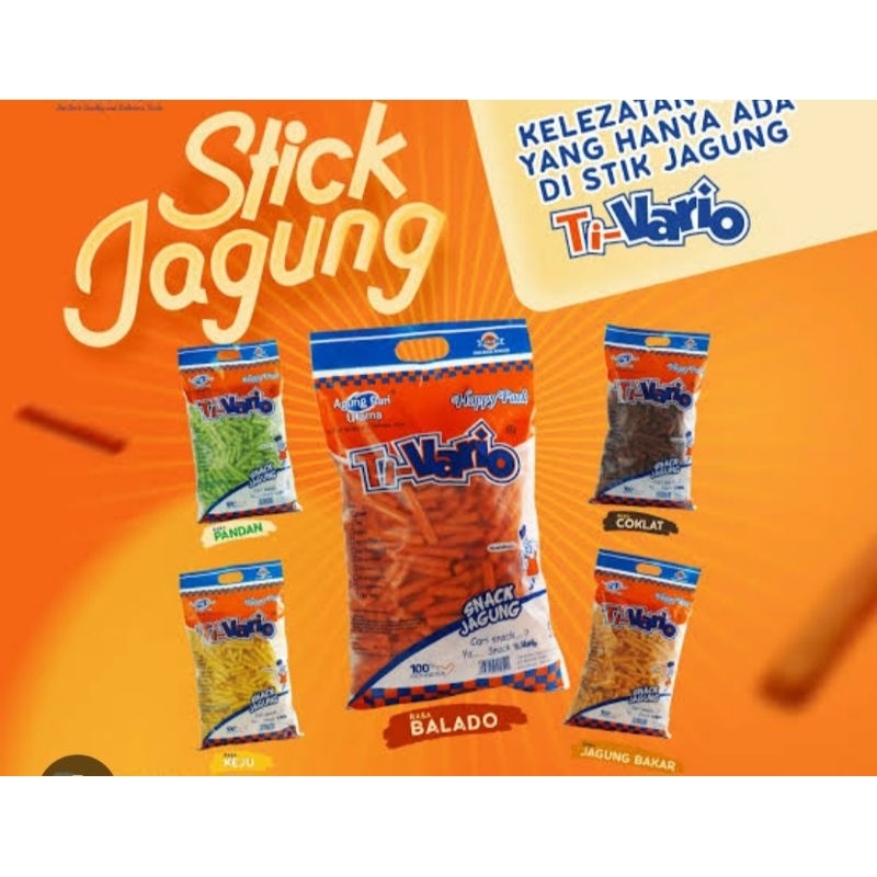 

tivario stik jagung 1kantong .ada 5varian rasa