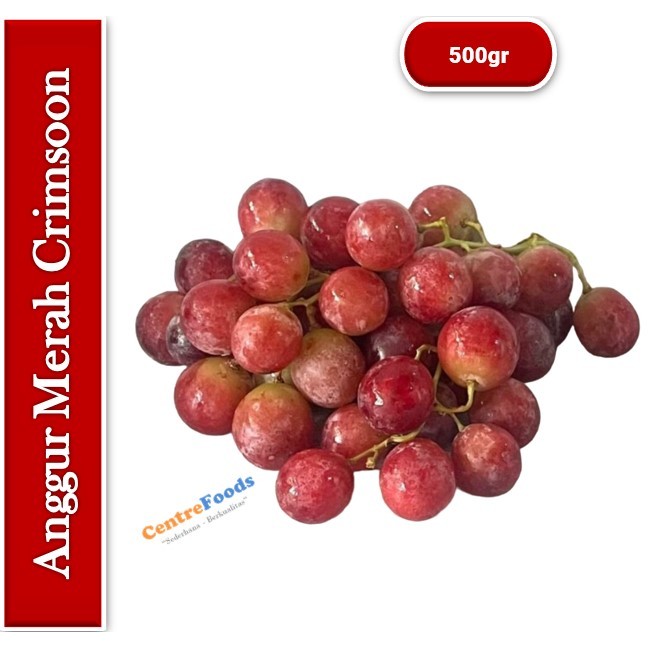 

Buah Anggur Merah Crimsoon Tanpa Biji - Import Fresh | 500gr [ Harga Per 0,5 Kg ]