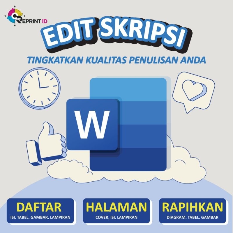 edit file skripsi dan pembuatan daftar isi