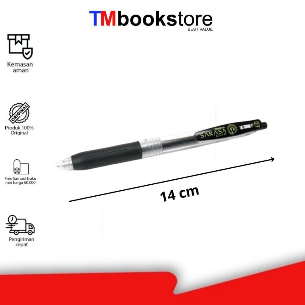 

BALLPEN ZEBRA SARASA CLIP 07 BLACK