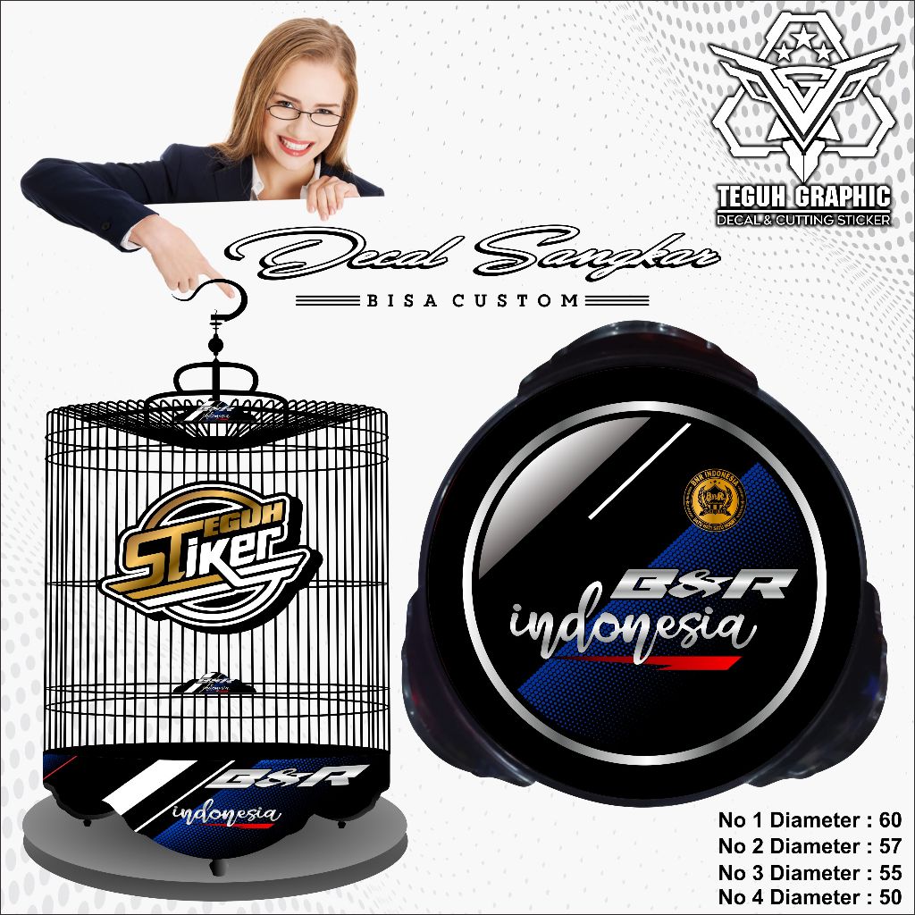 Stiker Tebok Murai BNR Indonesia Black Series