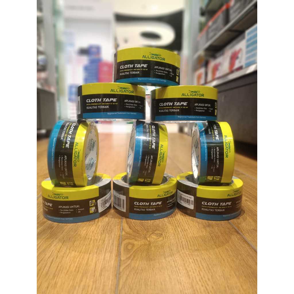 

FABER ALIGATOR CLOTH TAPE 46MMX12 BLACK - GRAMEDIA BSD CITY