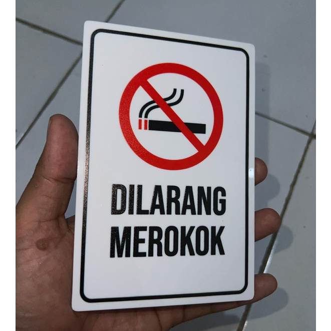 

PAPAN AKRILIK DILARANG MEROKOK PRINT UV