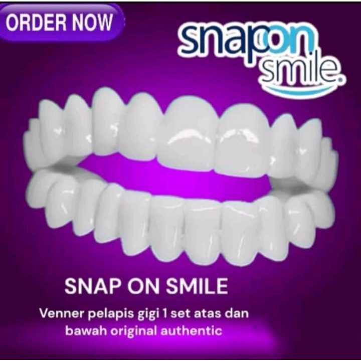 TERLARIS Snap On Smile Gigi Palsu Authentic /Gigi Palsu 1 set Veneer Gigi Palsu