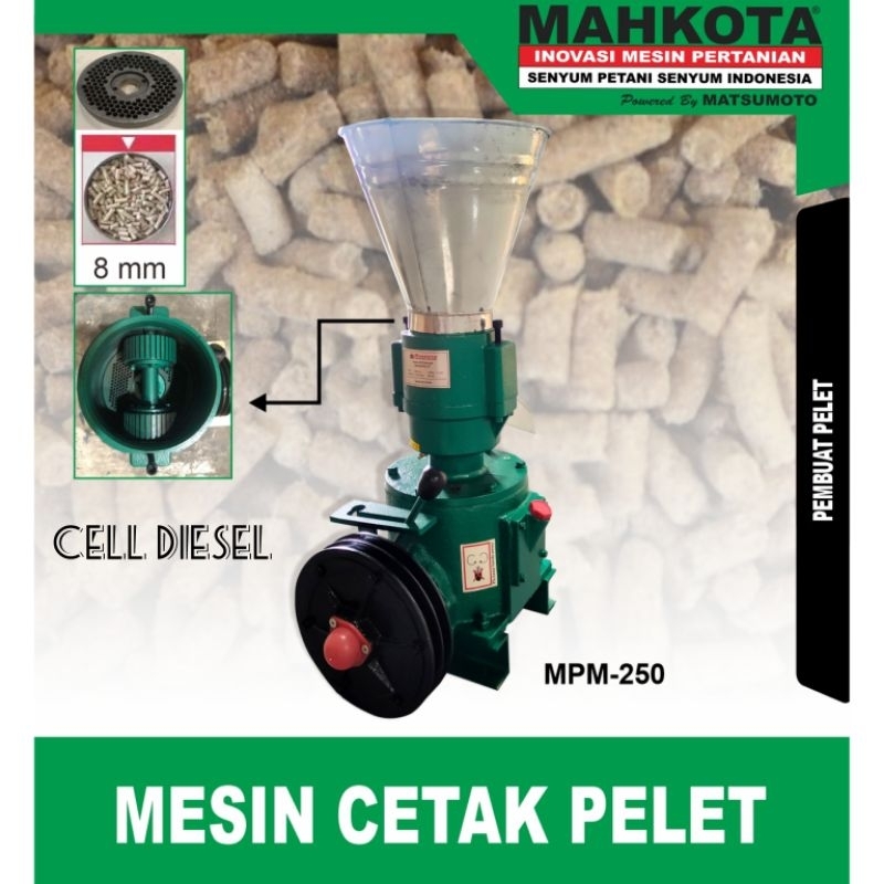 MESIN CETAK PELET MAHKOTA MPM 250