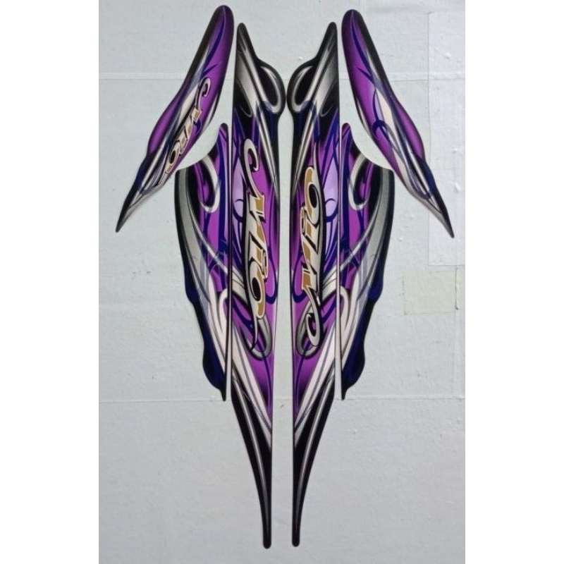 striping stiker yamaha mio smile tahun 2010 warna hitam