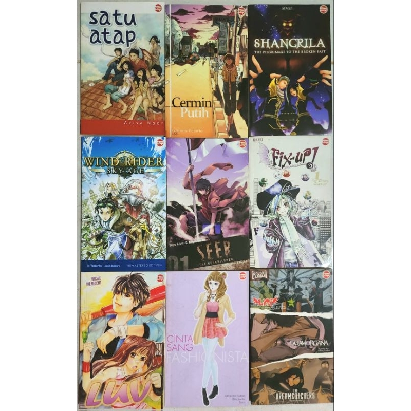komik koloni, komik lokal, satu atap, cermin putih, shangrilla, fix up, sheer, wind rider, luv, cint