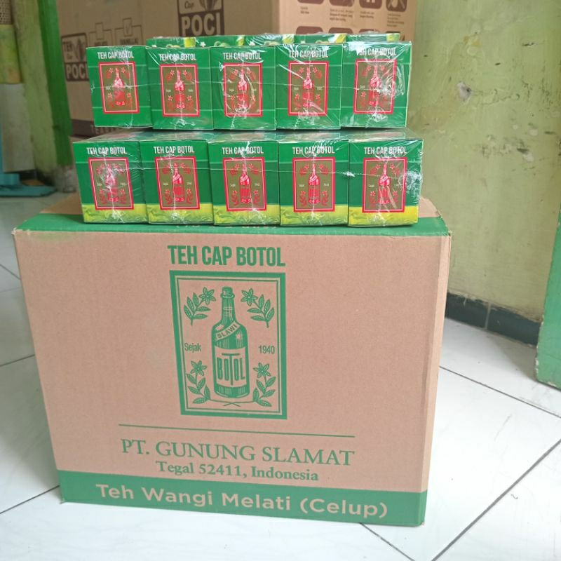 

Teh celup Botol Hijau 1 Karton isi 50 Box