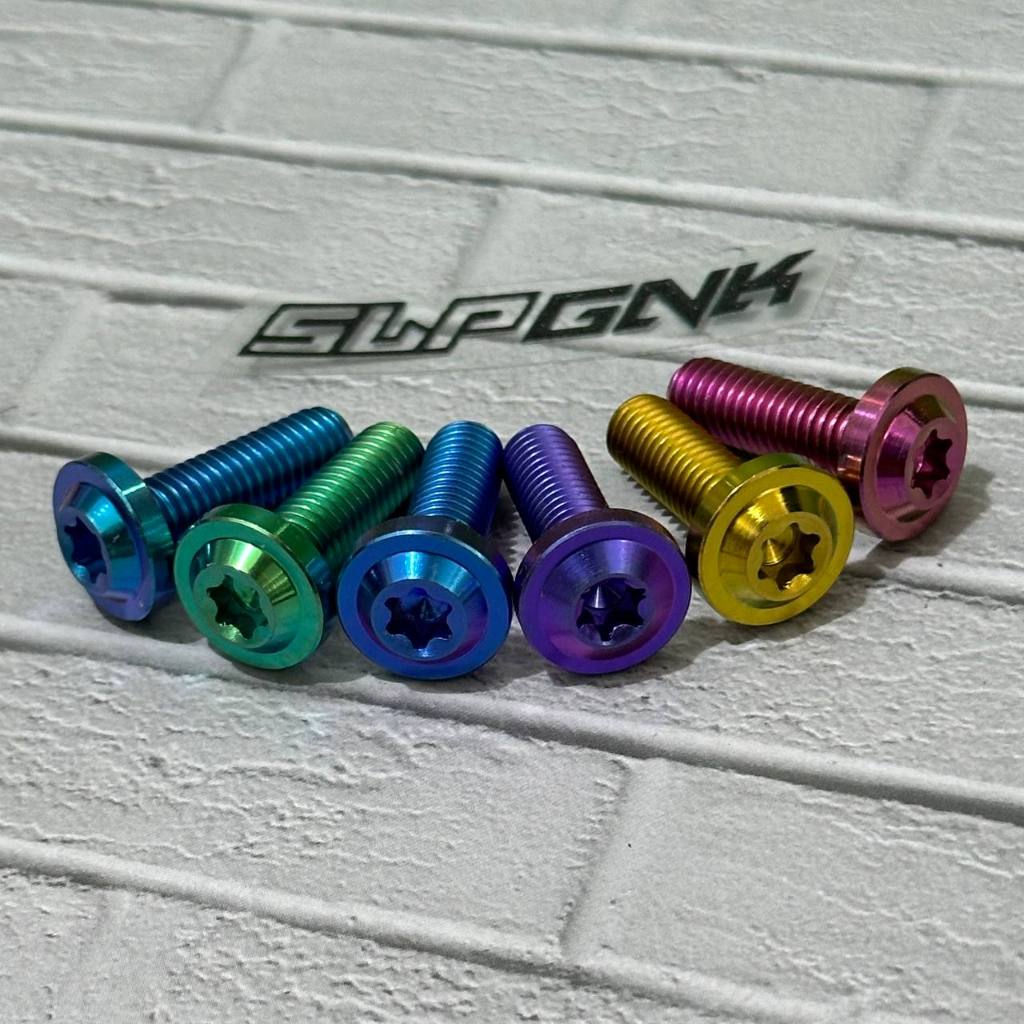 Baut Titanium M10 atau drat 14 big head gr5