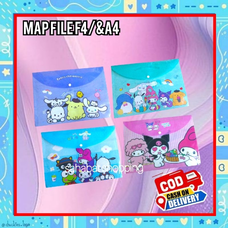 

Sahabat Shopping - Map Dokumen Karakter Sanrio Lucu - Map Dokumen F4 A4 Sanrio