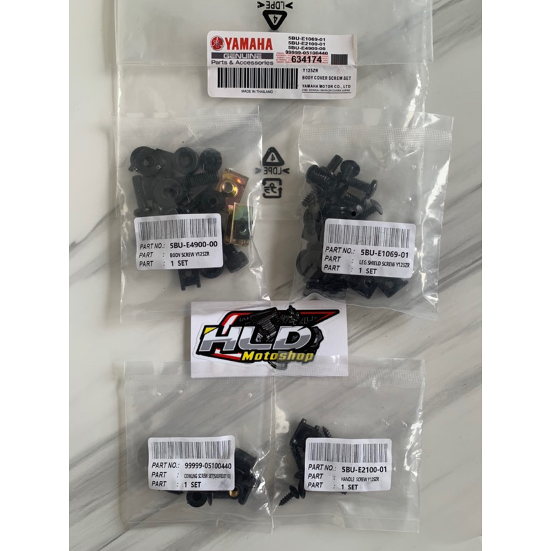 Baut Bodi 125Z. Karet Body. Baut Body FULLSET Yamaha 125Z Dan 125ZR Original Asli Yamaha