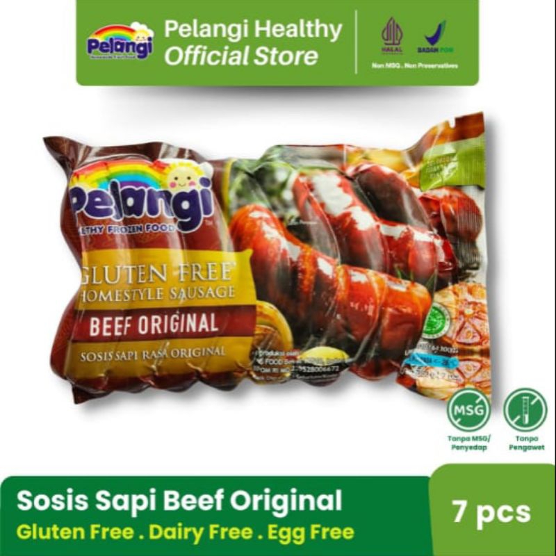 

Pelangi Frozen Food Sosis Sapi Original Gluten Free