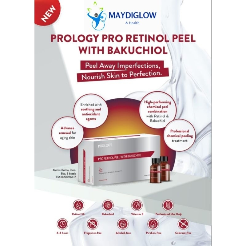 DERMA XP - PROLOGY RETINOL PEEL WITH BAKUCHIOL - peeling untuk mencerahkan wajah