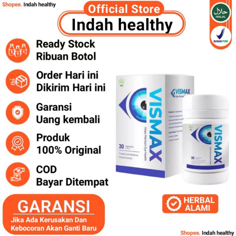 VISMAX ORI DISTRIBUTOR RESMI-OBAT HERBAL MATA ATASI MATA MINUS RABUN KATARAK DAN SILINDER AMPUH TERP
