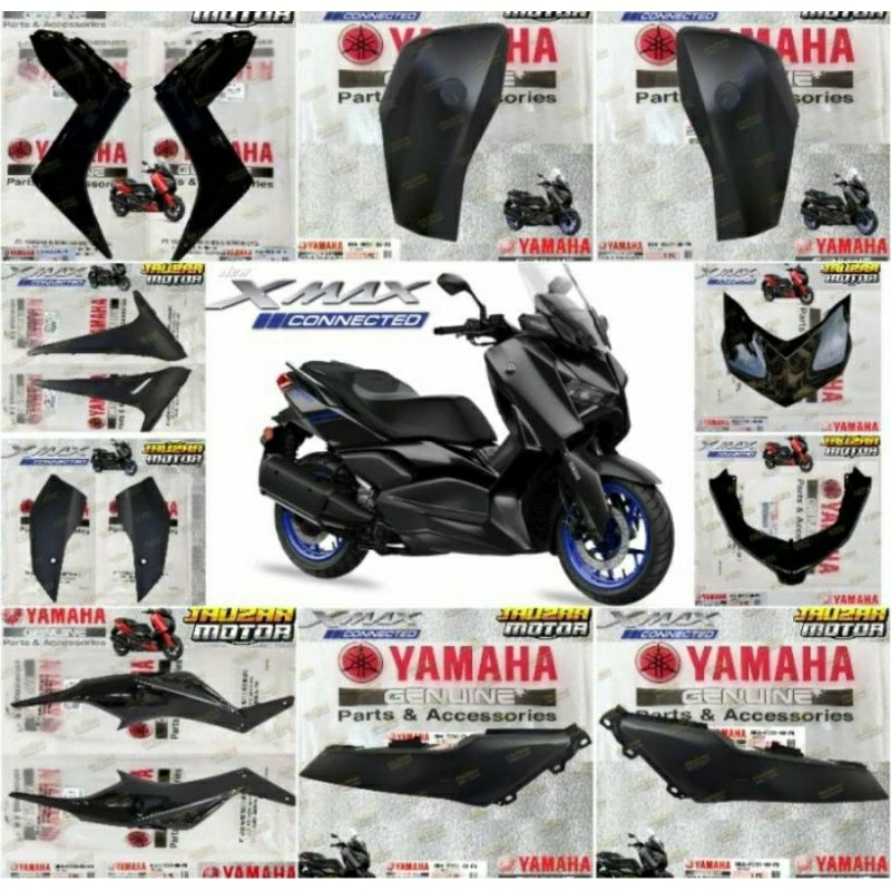 COVER BODY HALUS XMAX NEW XMAX HITAM DOFF ORIGINAL YGP GENUINE PARTS 100%
