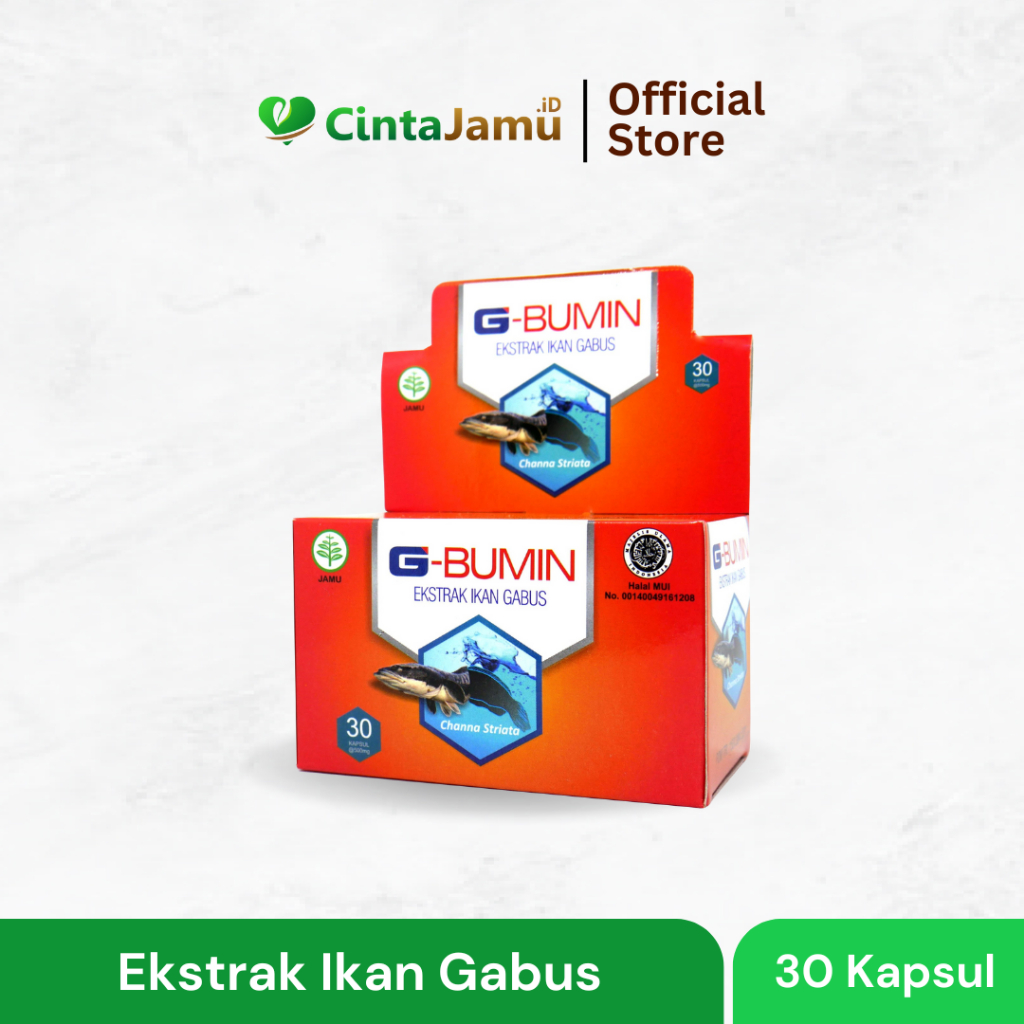 Herbal G-Bumin 30 kapsul 500 mg (ekstrak ikan gabus)