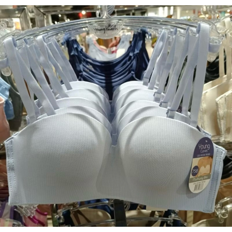 Young Curves Bra Berkawat polos Seamless Model 1/2 Cup (C03-10315)