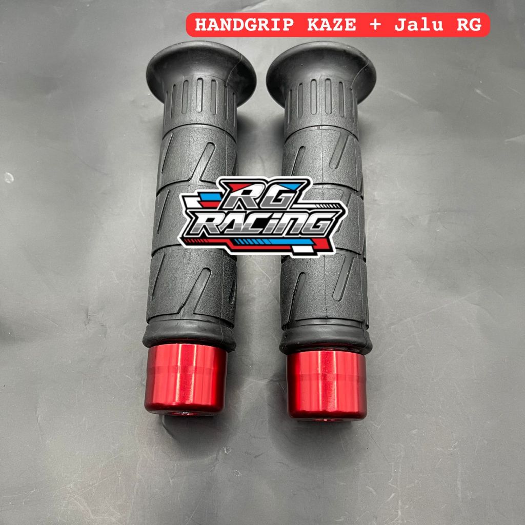 master619 Handgrip Kaze Stang Jalu PCX RG original - Bandul Stang Jalu motor merah
