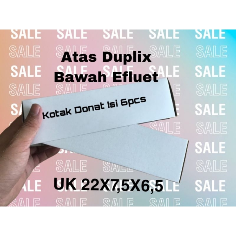 Dus Box BomBoloni Isi 6 | Kotak Bomboloni | Kotak Donat | Kotak Kue | isi 6 Polos | Kotak | Polos |